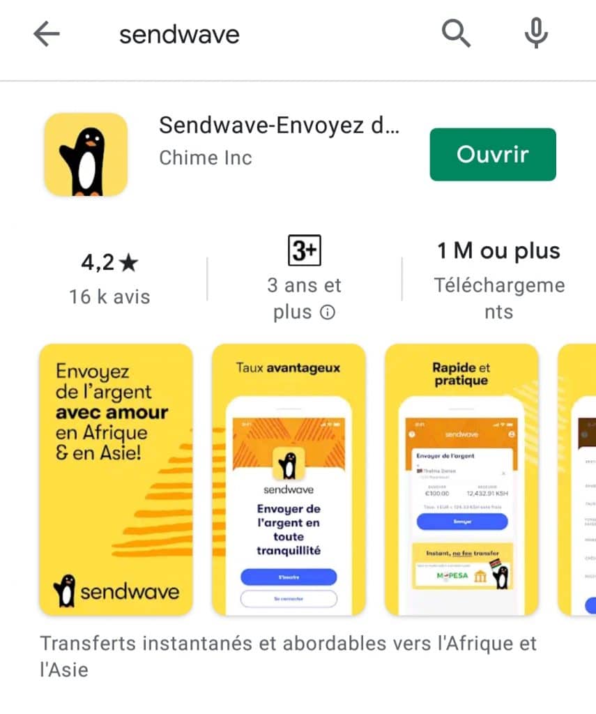 Envoyer de l'argent au Sénégal par Wave