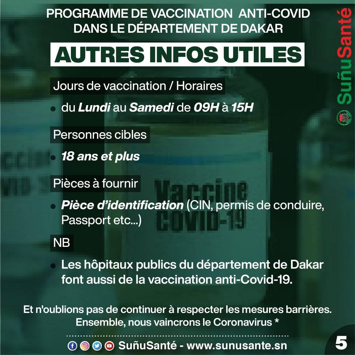 dakar covid vaccination center